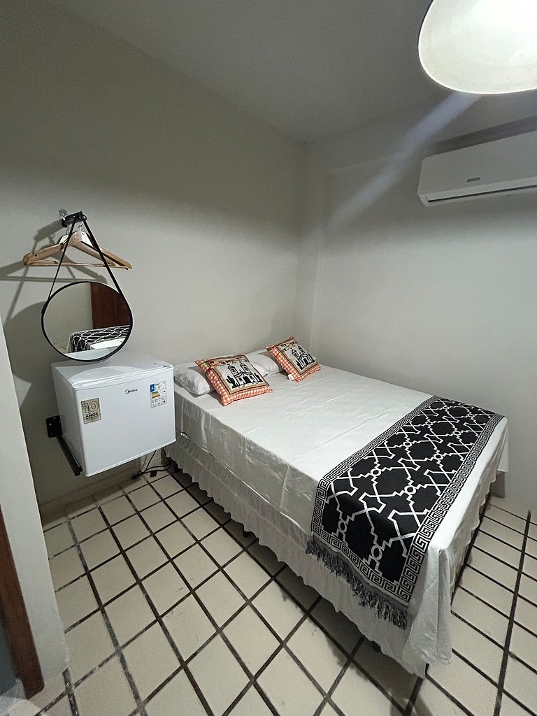 Quarto duploconfortavel com excelente localização