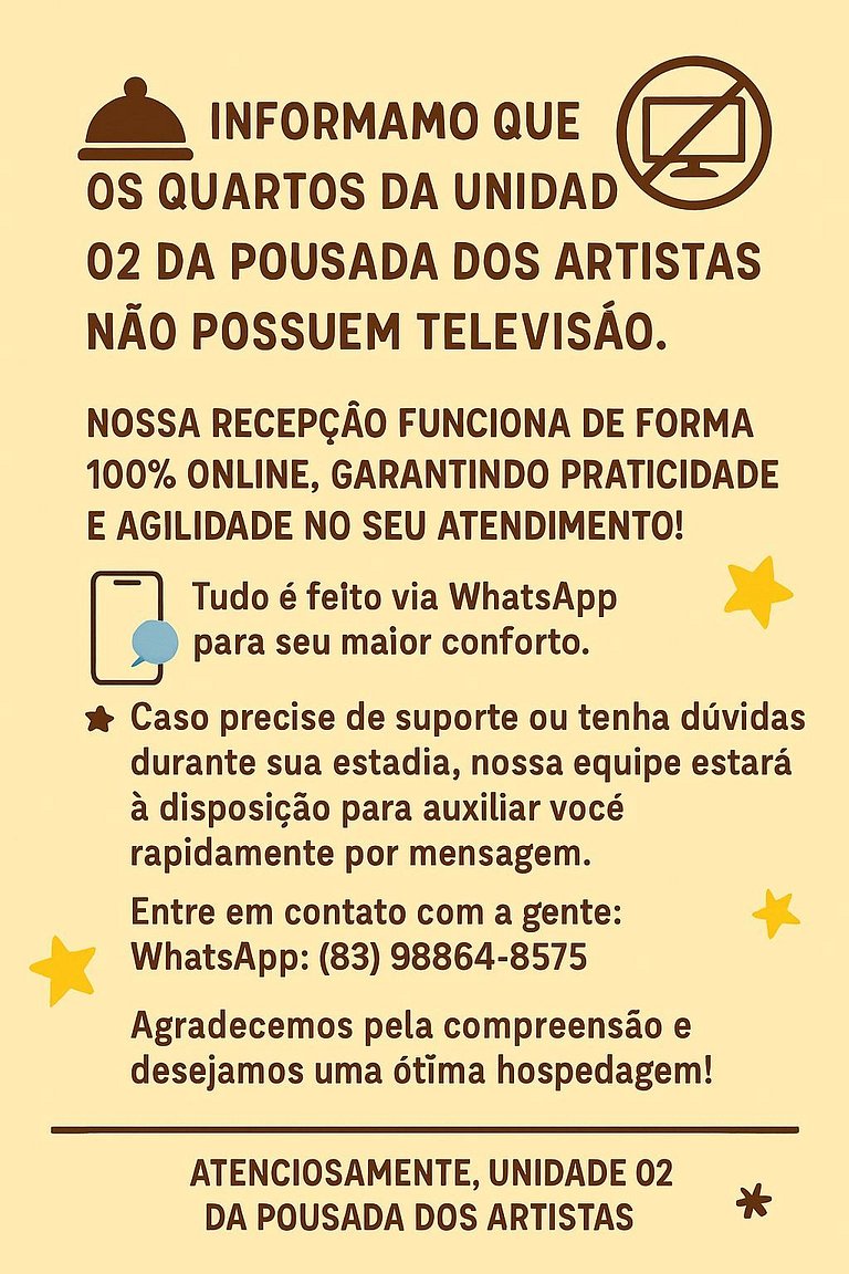Suíte com ar condicionado e WiFi muito confortavel