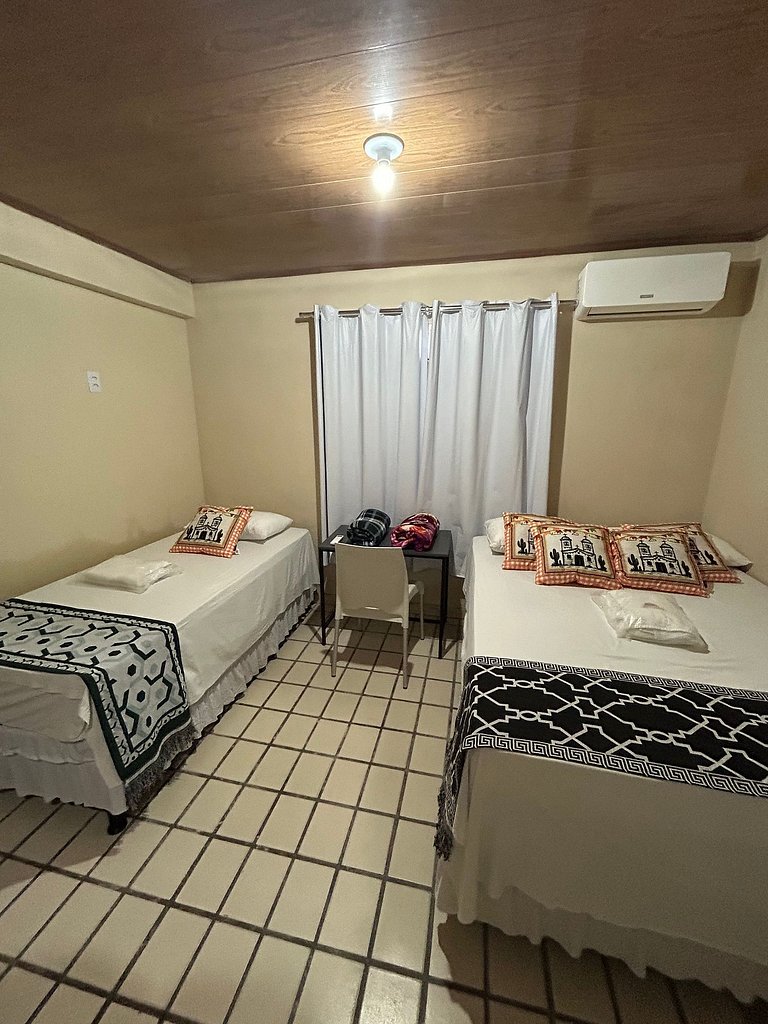 Flat Confortável para 3 Pessoas — Fácil Acesso e Ambiente Se