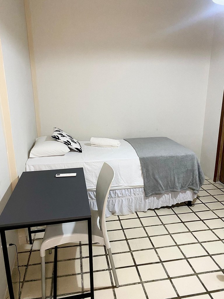 Quarto duploconfortavel com excelente localização