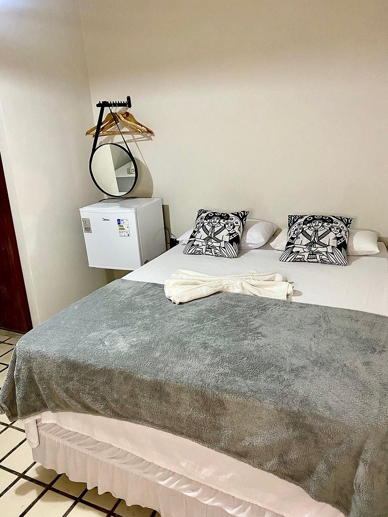 Quarto duploconfortavel com excelente localização