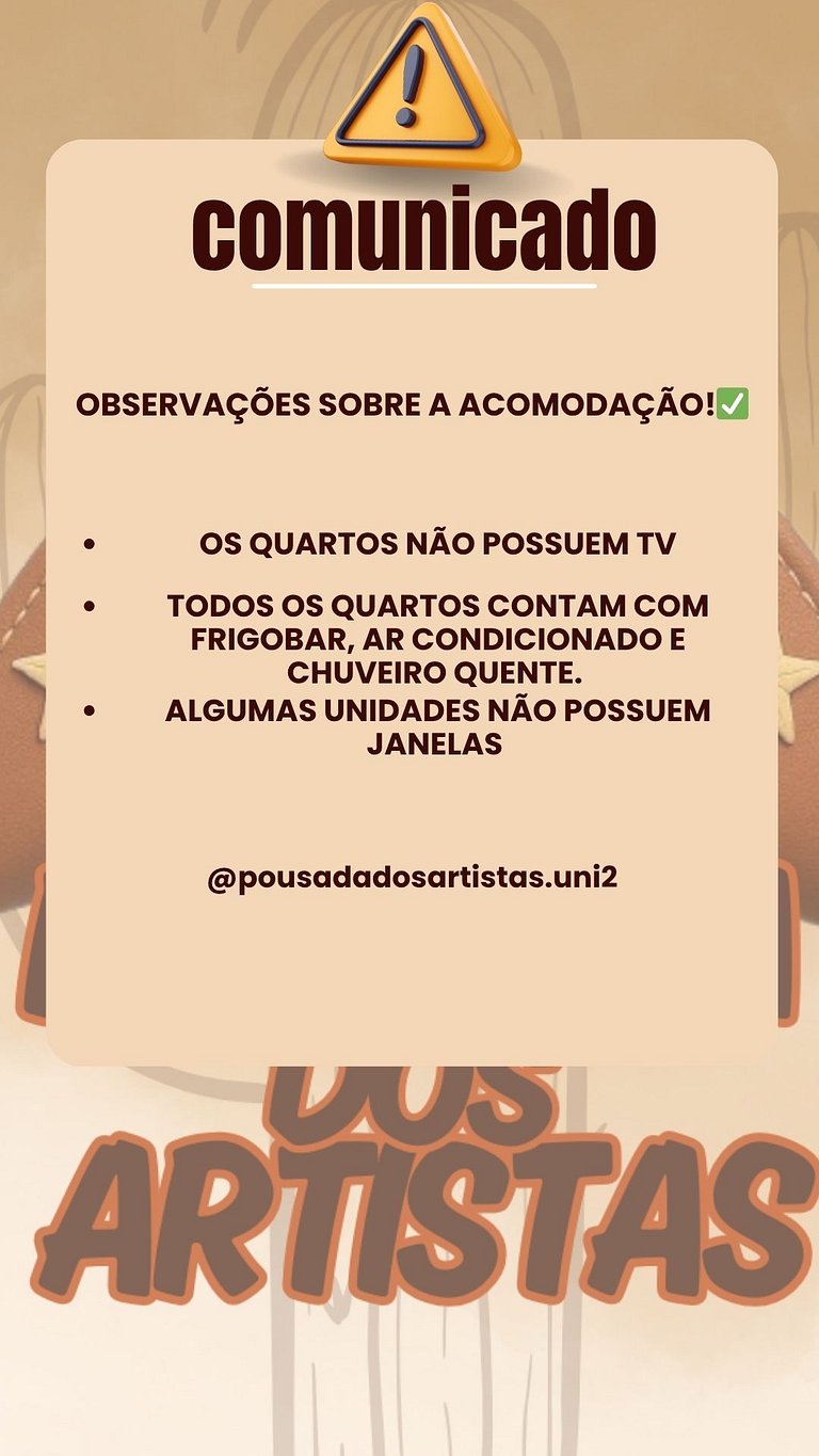 Pousada dos Artistas Unidade 2